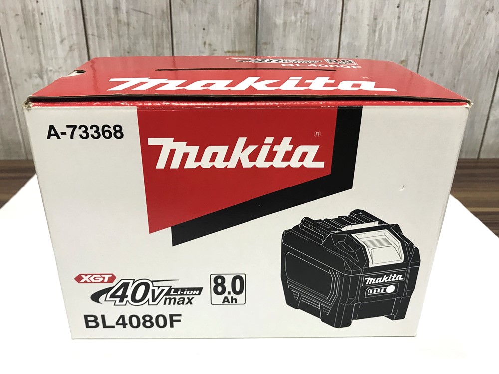 makita マキタ 40Vmax 8.0Ah リチウムイオンバッテリー BL4080F 新品未使用品を宅配買取致しました。