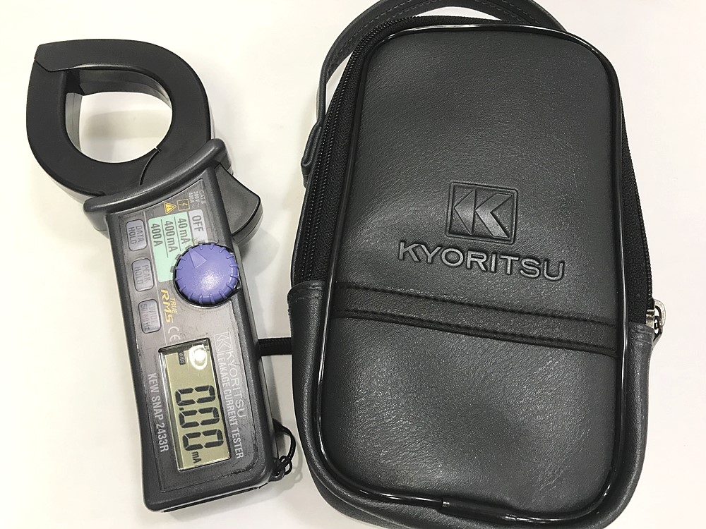 KYORITSU 共立電気計器 漏れ電流・負荷電流測定用クランプメータ KEW SNAP MODEL 2433Rを宅配買取致しました。