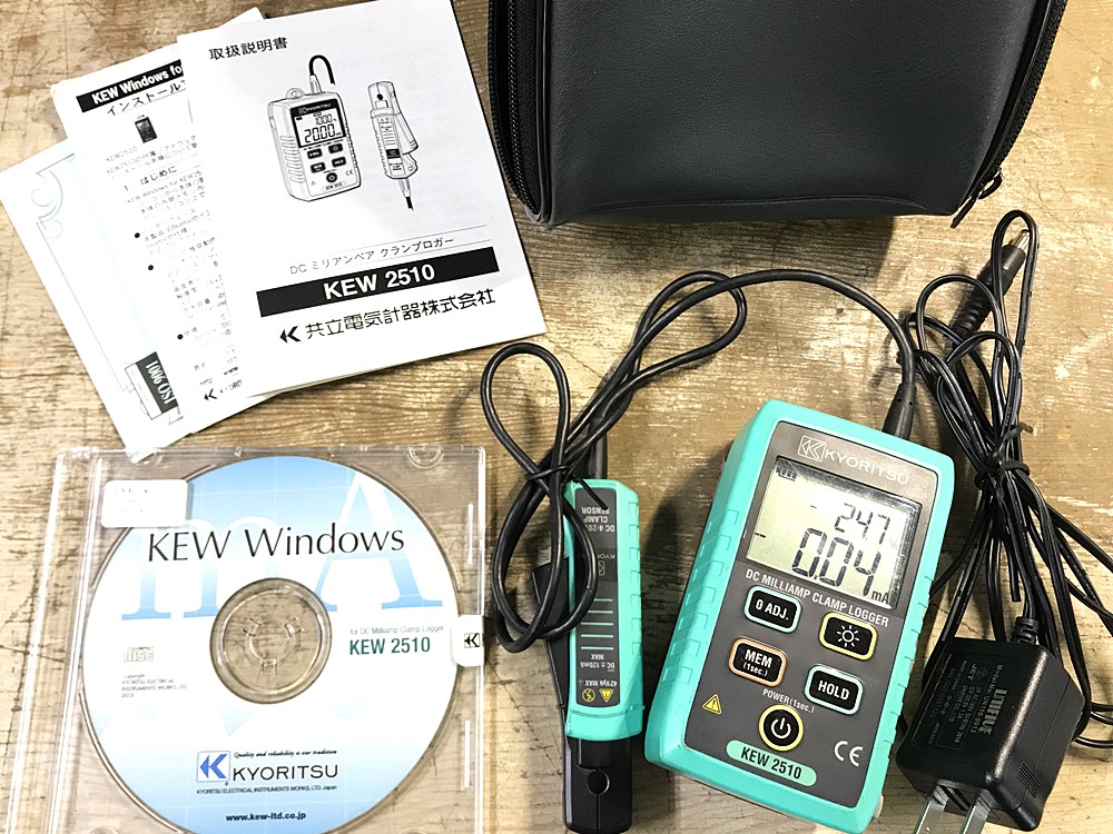 KYORITSU 共立電気計器 DCミリアンペアクランプロガー KEW2510 中古美品を宅配買取させて頂きました。