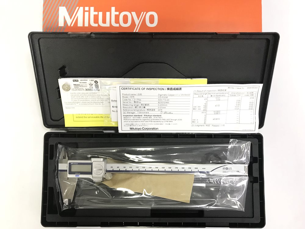 Mitutoyo ミツトヨ ABSクーラントプルーフキャリパ CD-P20M(500-713-20) 新品未使用品を宅配買取