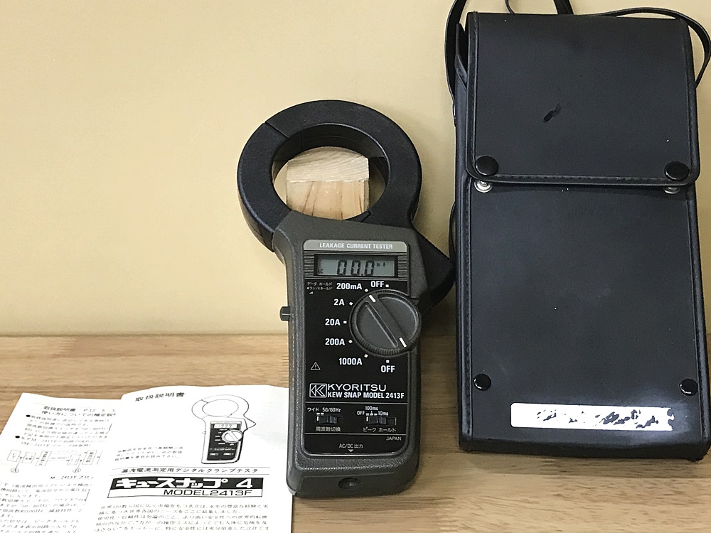 KYORITSU 共立電気計器 漏れ電流・負荷電流測定用クランプメータ KEW SNAP 2413F 中古品を宅配買取させて頂きました！