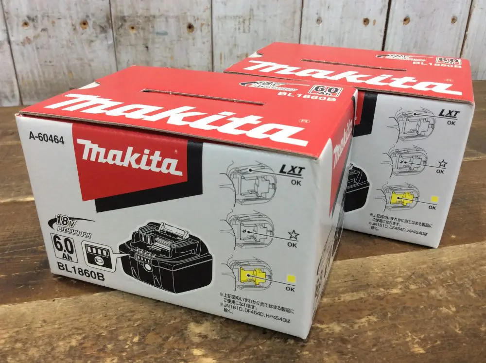 宅配買取】makita マキタ 純正リチウムイオンバッテリ(18V/6.0Ah) BL1860B 新品未使用品を宅配買取させて頂きました！☆奈良県  奈良市 橿原市 生駒市 大和郡山市 香芝市 全国対応宅配買取☆makita マキタ 純正リチウムイオンバッテリを宅配買取強化中！ | 静岡県浜松市  ...