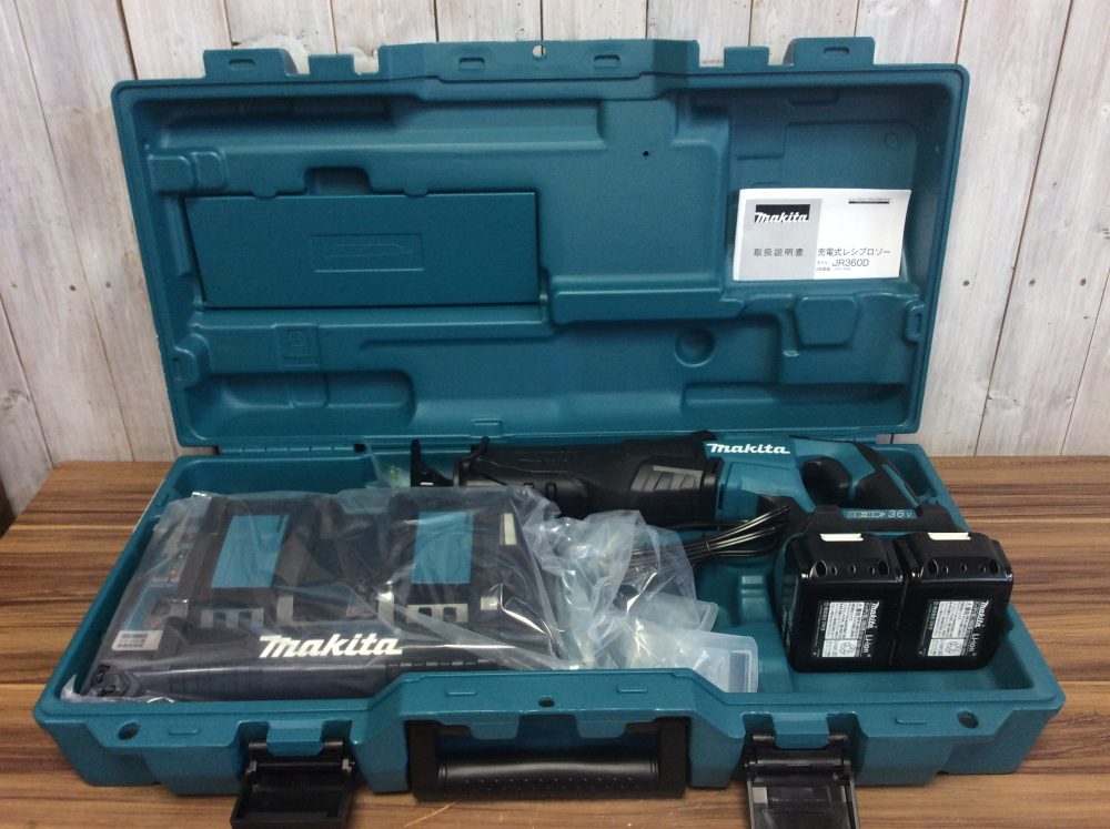 2024-10-21 makita マキタ 36V(18V+18V) 充電式レシプロソー フルセット 純正バッテリ2個+充電器 JR360DPG2