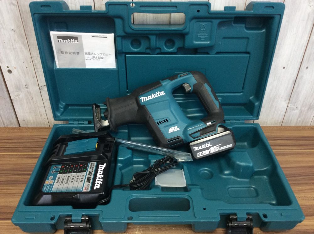 2024-11-29 makita マキタ 充電式レシプロソー 純正バッテリ1個+充電器 JR188DRGX