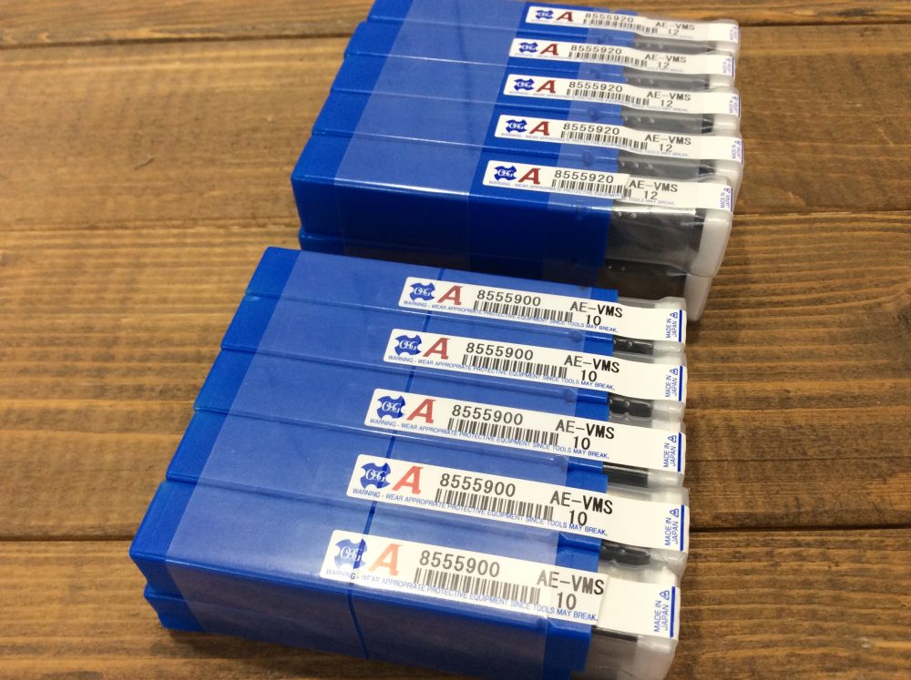 2025-07-18 OSG 超硬防振型エンドミル ショート形 Φ10 計10本 AE-VMS 10 AE-VMS 12