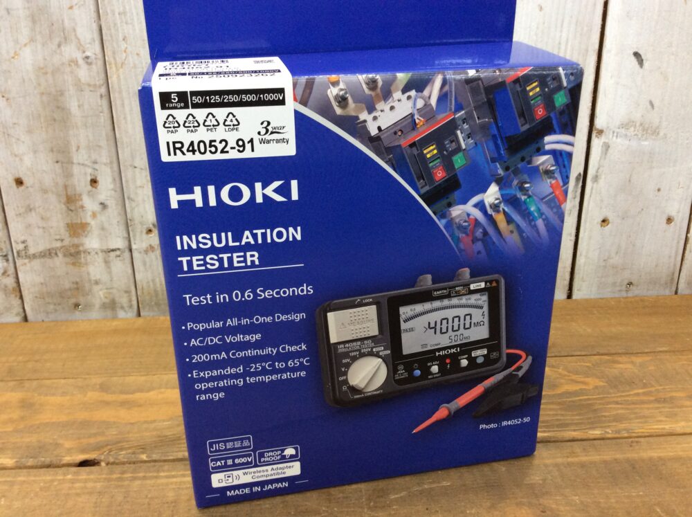 2025-11-16 HIOKI 日置電機 絶縁抵抗計ワイヤレスセット IR4052-91